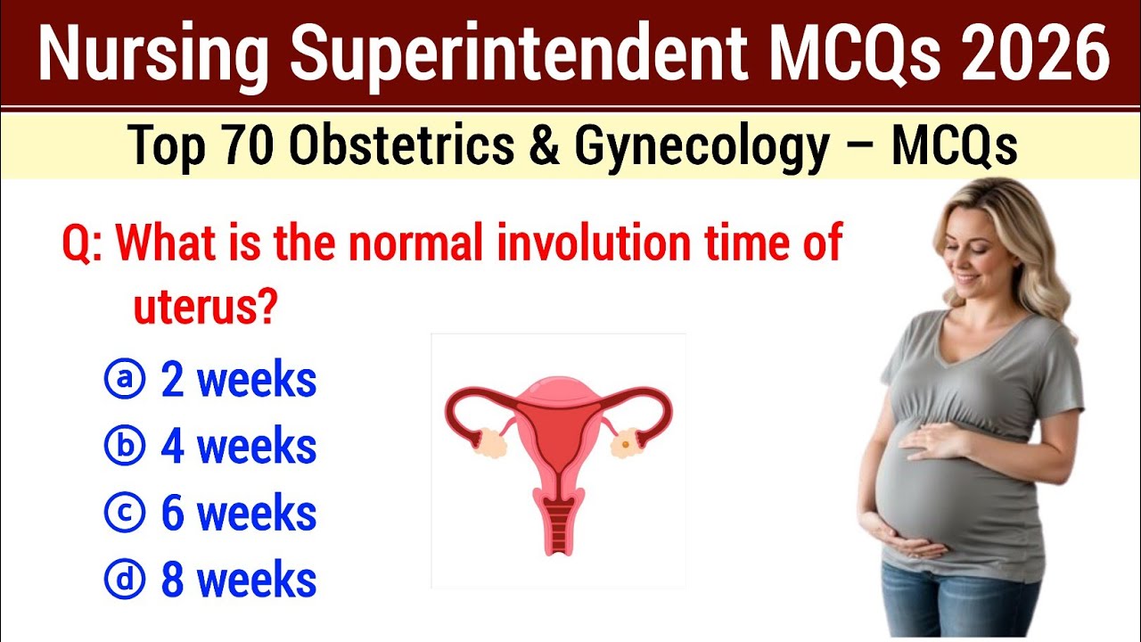Top 70 Nursing MCQ | Obstetrics & Gynecology MCQs | NCLEX, NORCET, AIIM, BSC, MSC, RRB Staff nursing