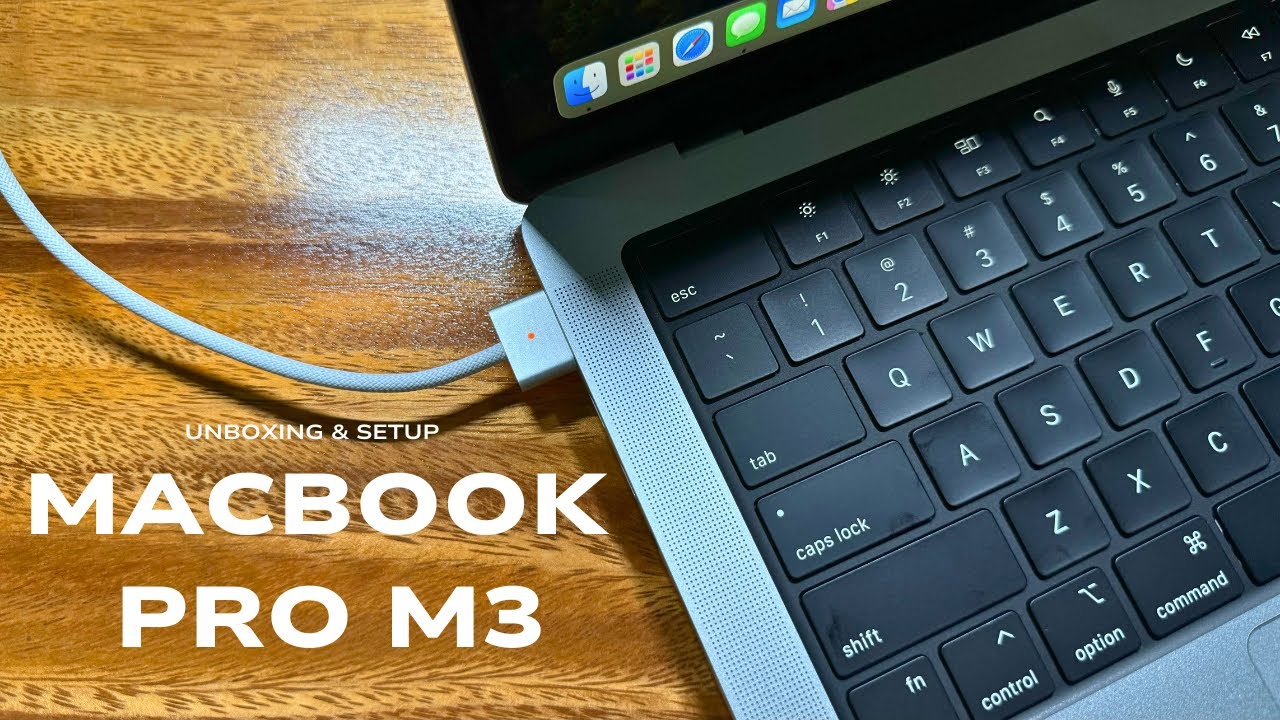 MacBook Pro M3 UNBOXING & SETUP ✨ | 14 inch, silver, 1 TB