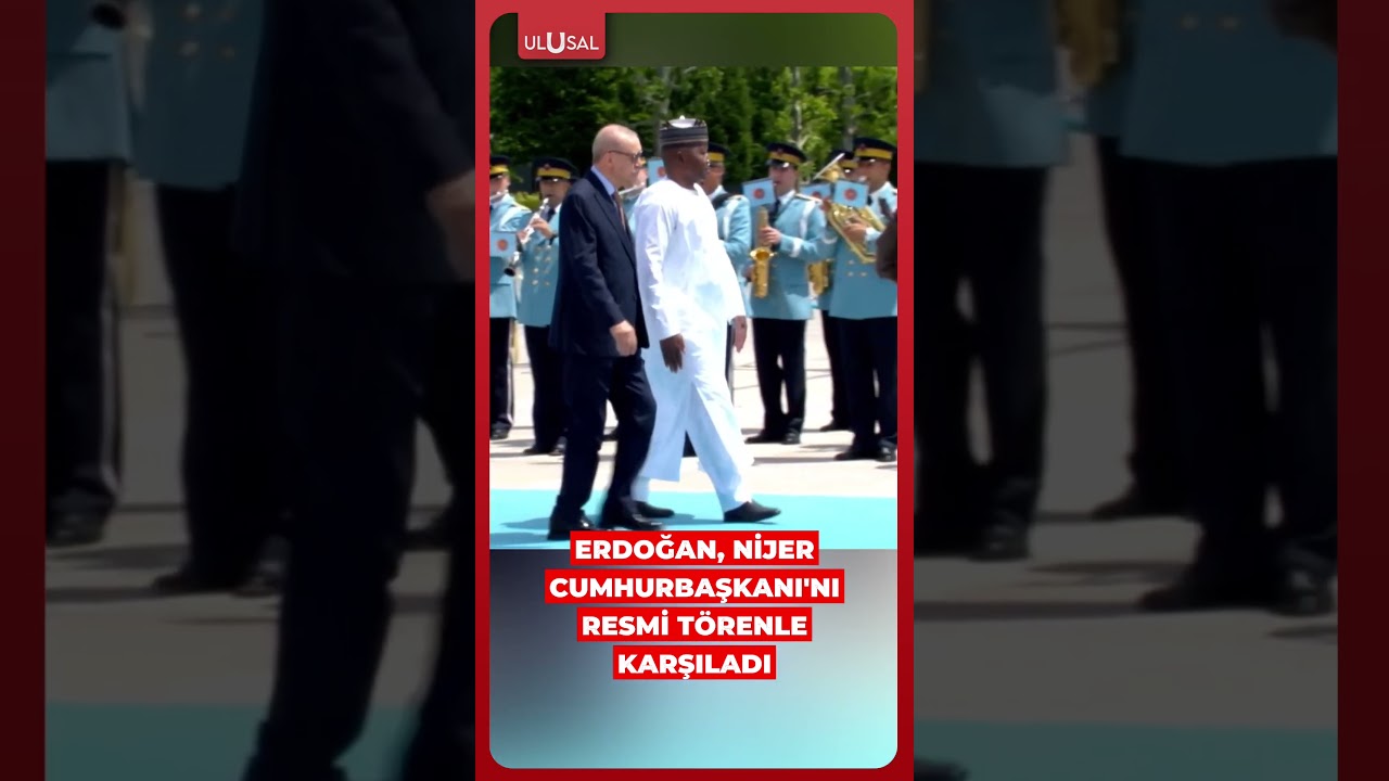 Cumhurbaşkanı Erdoğan Nijer Cumhurbaşkanı'nı resmi t&ouml;renle karşıladı #shorts #erdoğan #nijer