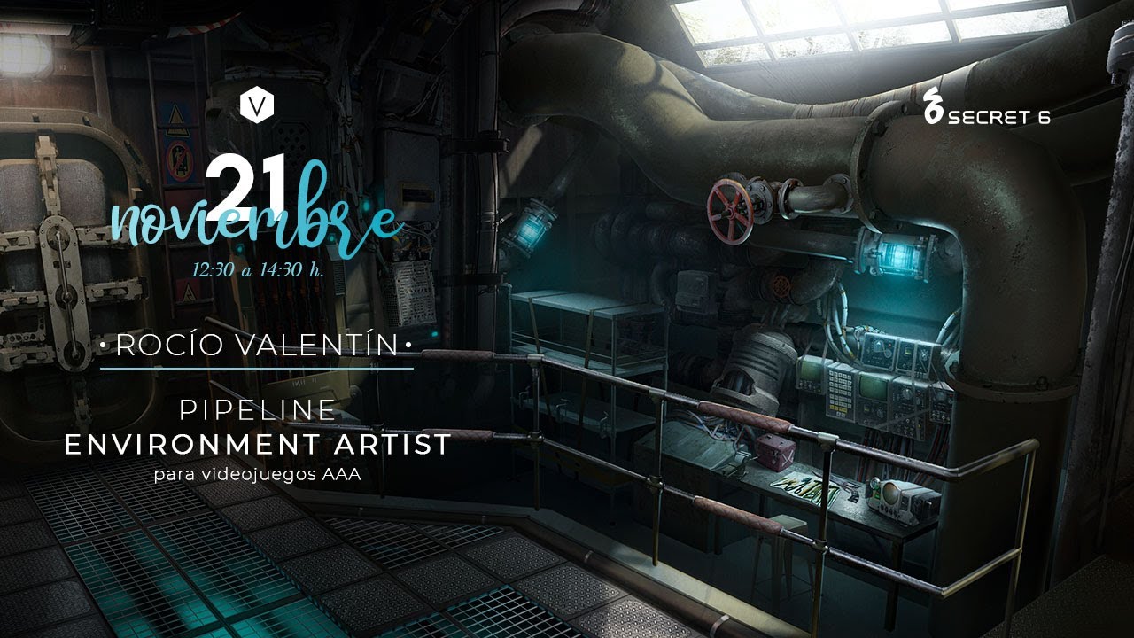 Conferencia Rocío Valentín - Pipeline Environment Artist para Videojuegos AAA