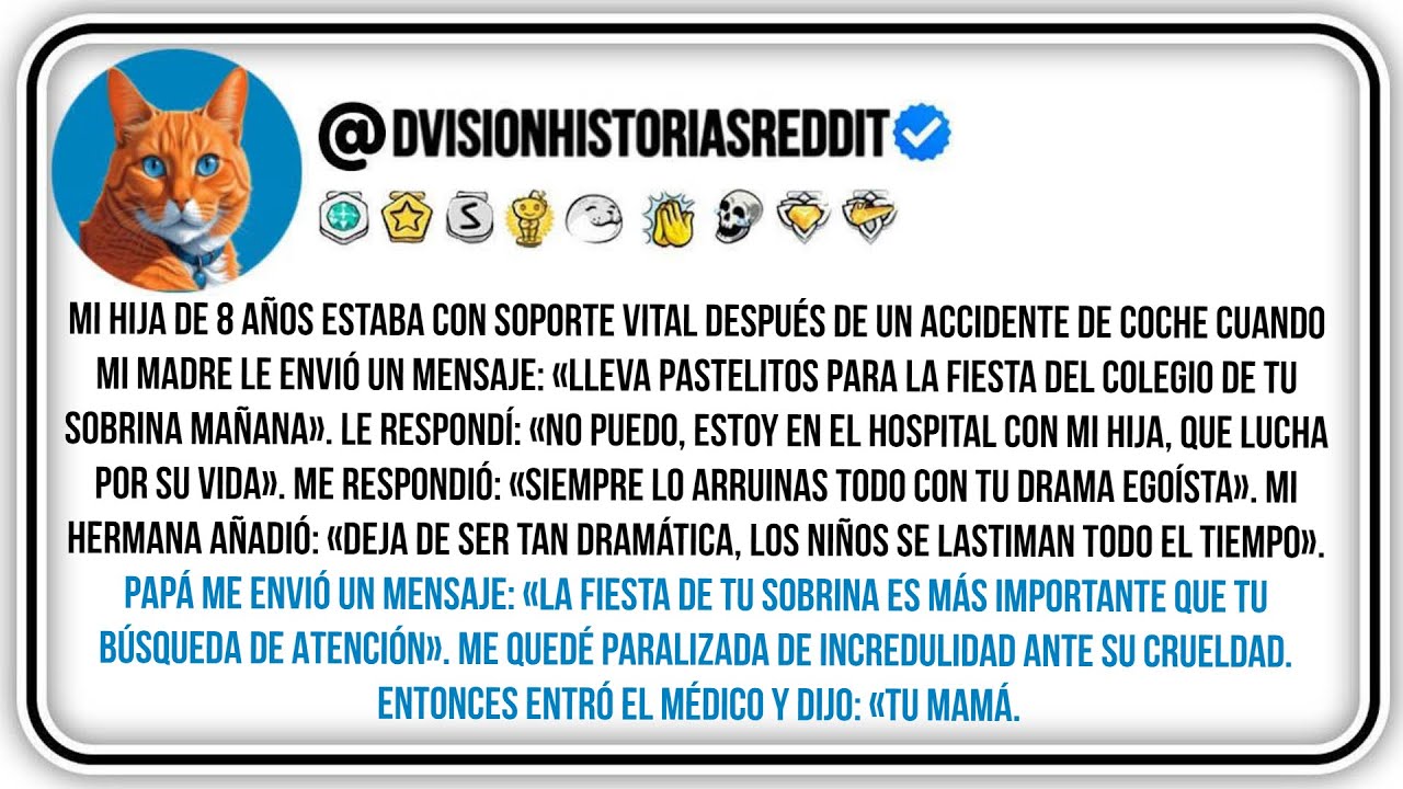 Mi Hija De 8 Años Estaba Con Soporte Vital Después De Un Accidente De Coche Cuando Mi Madre Le...
