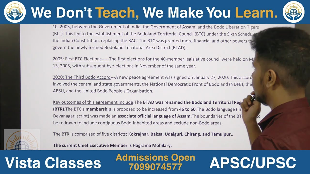 Bodoland Territorial Council (BTC) Explained | Bodo Accords | Assam Polity | Vista Classes