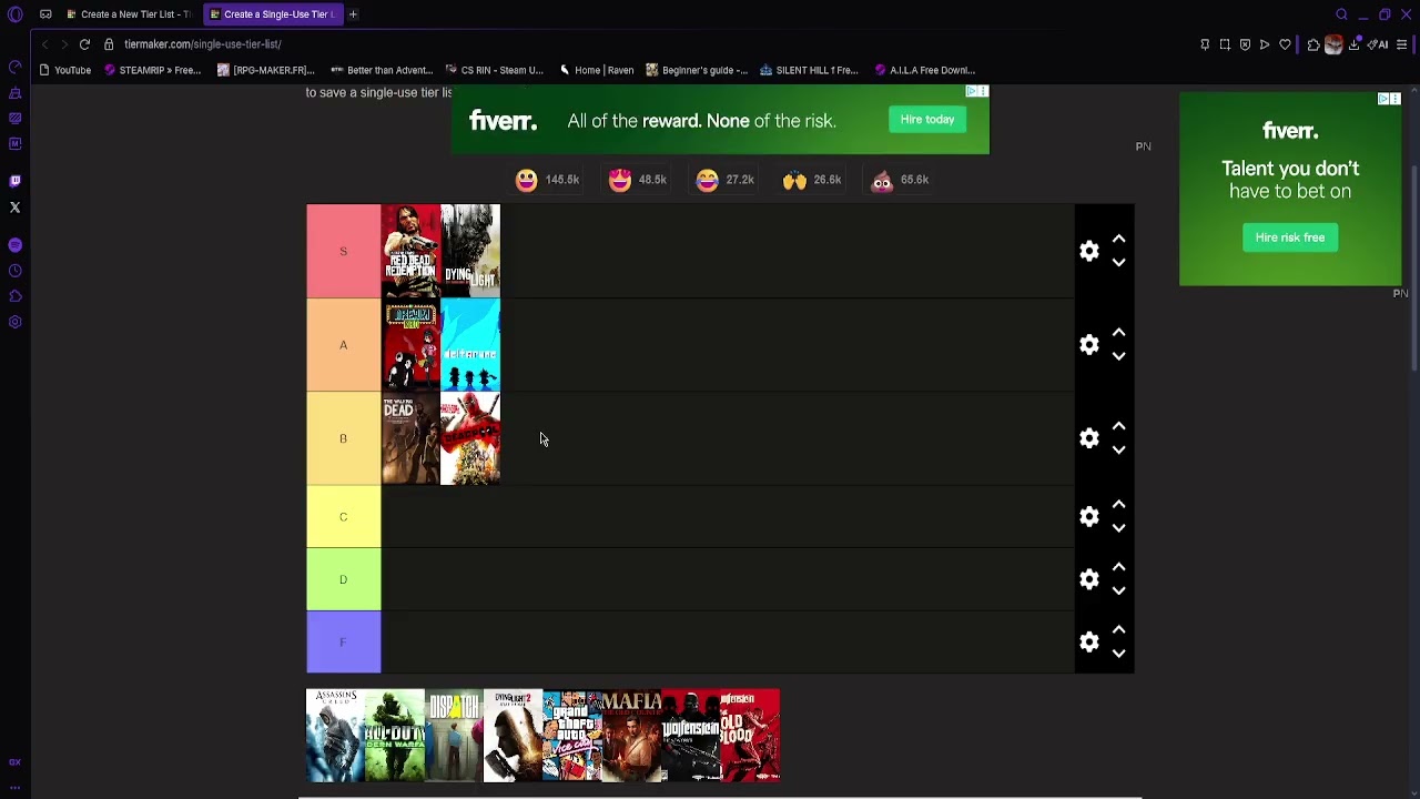 games I played in 2025 (A tier list)