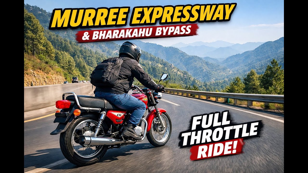 Sunny Morning Moto Ride on Murree Expressway | Bharakahu Bypass Cruise | Ali&rsquo;s Atlas #cg125 #murree