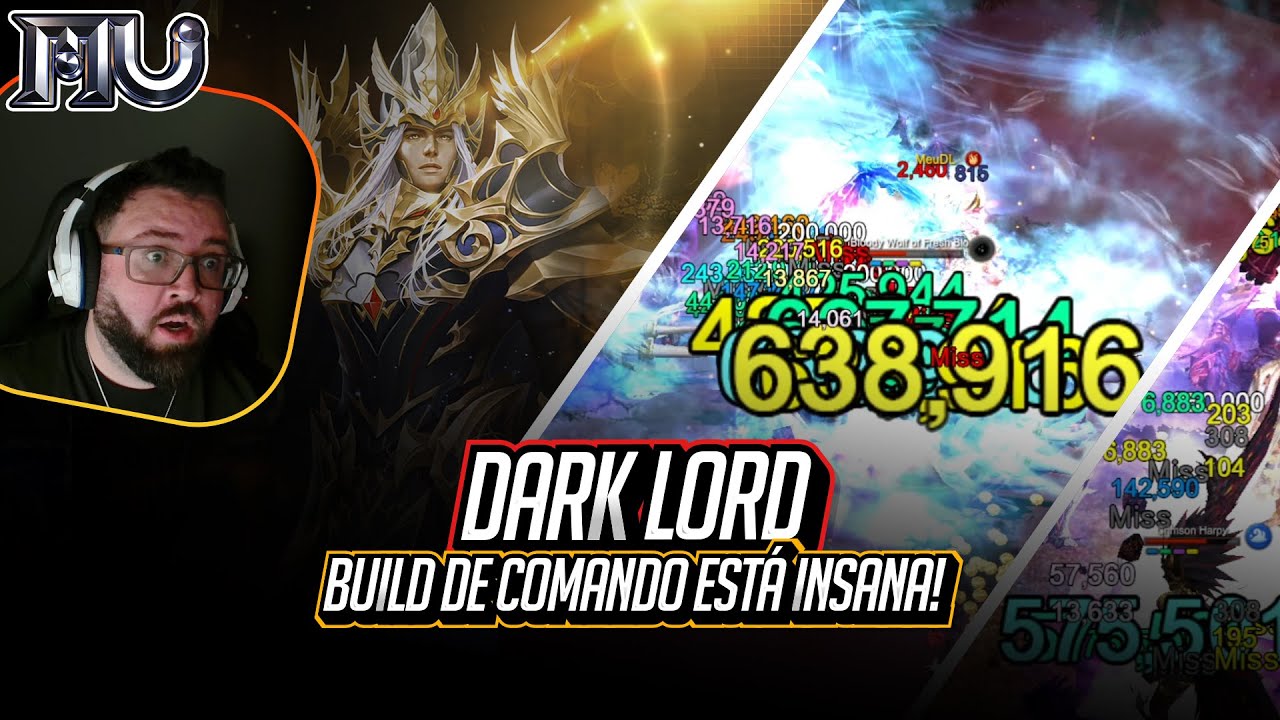 ⚔️🔥 Build • Dark Lord de Comando • Rework ficou INSANO, a build mais ainda! DL CMD BUILD | Mu Online