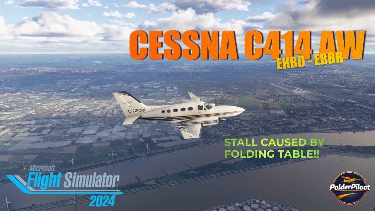 MSFS 2024 | Cessna C414AW Stall and Recovery | EHRD → EBBR