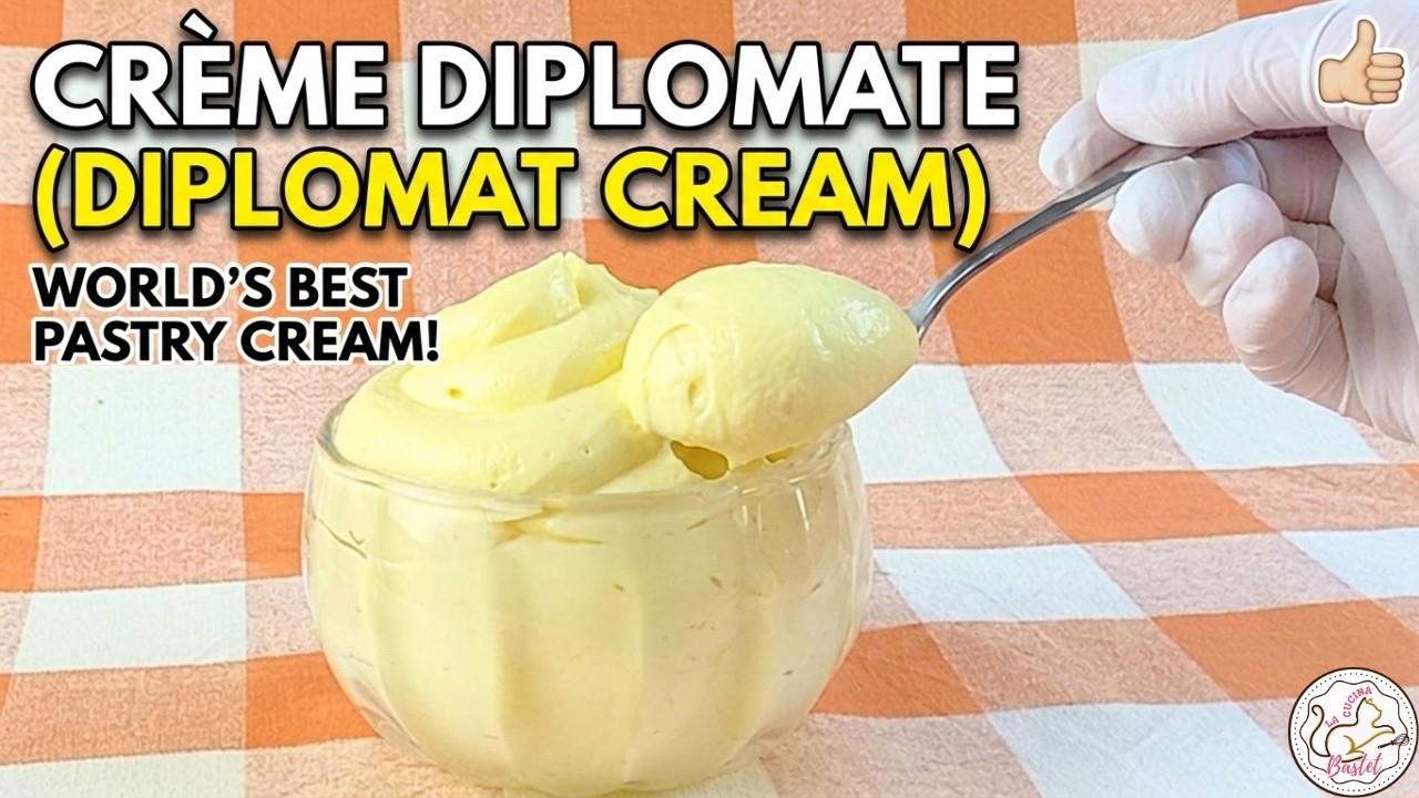 DIPLOMAT CREAM! 🍨Easy and Delicious! A Creamy Filling Perfect for All Your Desserts❣️