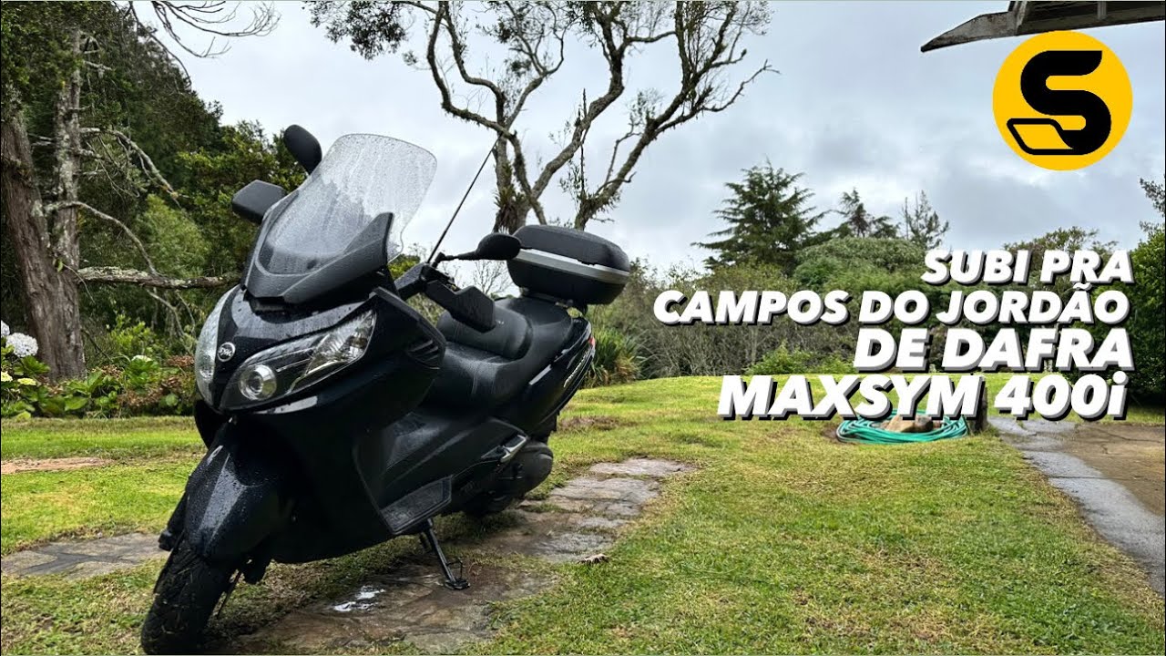 Subindo até Campos do Jordão de Dafra Maxsym 400i