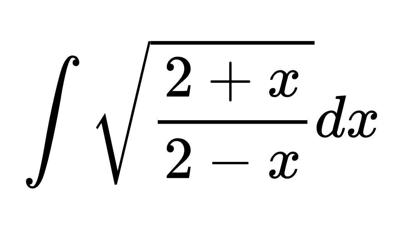 Integral of sqrt((2+x)/(2-x))