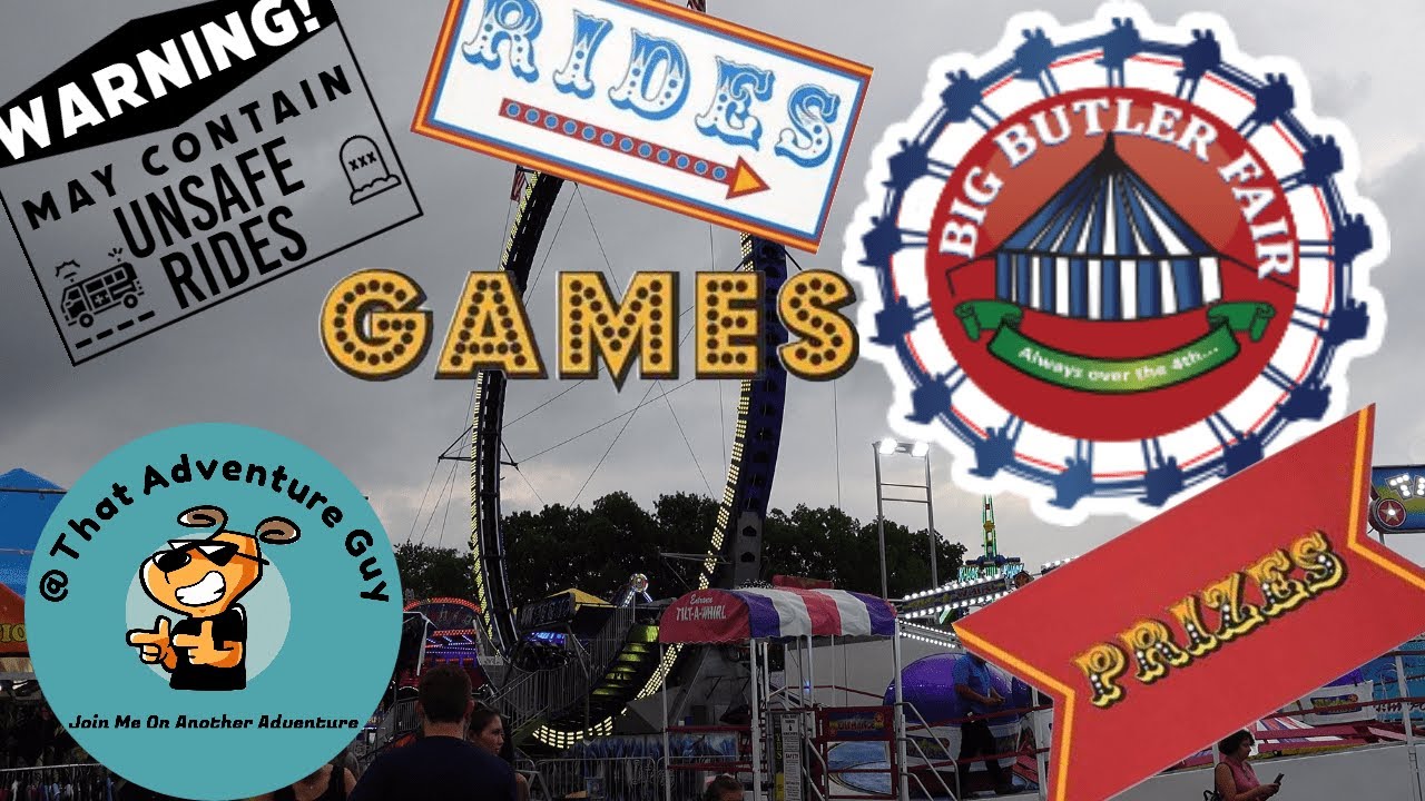 Big Butler County Fair!! Winning Games, Insane UNSAFE Rides and  CRAZY weather!! Adventure - 017