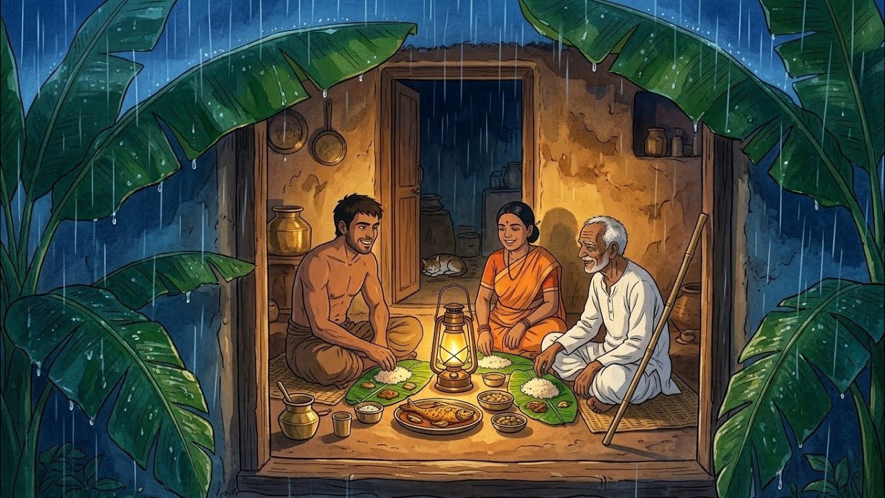 Remember These Monsoon Days? 🌧️ | 90s Indian Village | Ghibli ASMR
