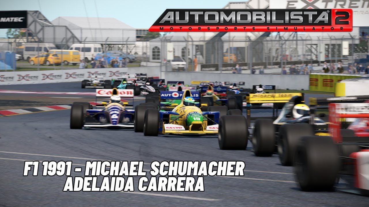 Automobilista 2 - F1 1991 - Michael Schumacher - Adelaida Carrera #automovilista2 #ams2