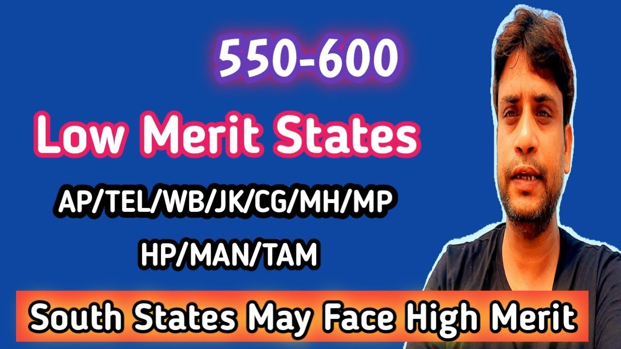NEET UG 2020 :- South States Expected High State Merit 🔥 | Low Merit  States 💯