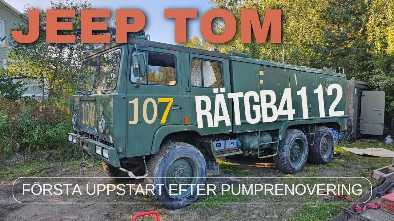 Military Firetruck - Brandbil RÄTGB 4112 - Kommer den starta?