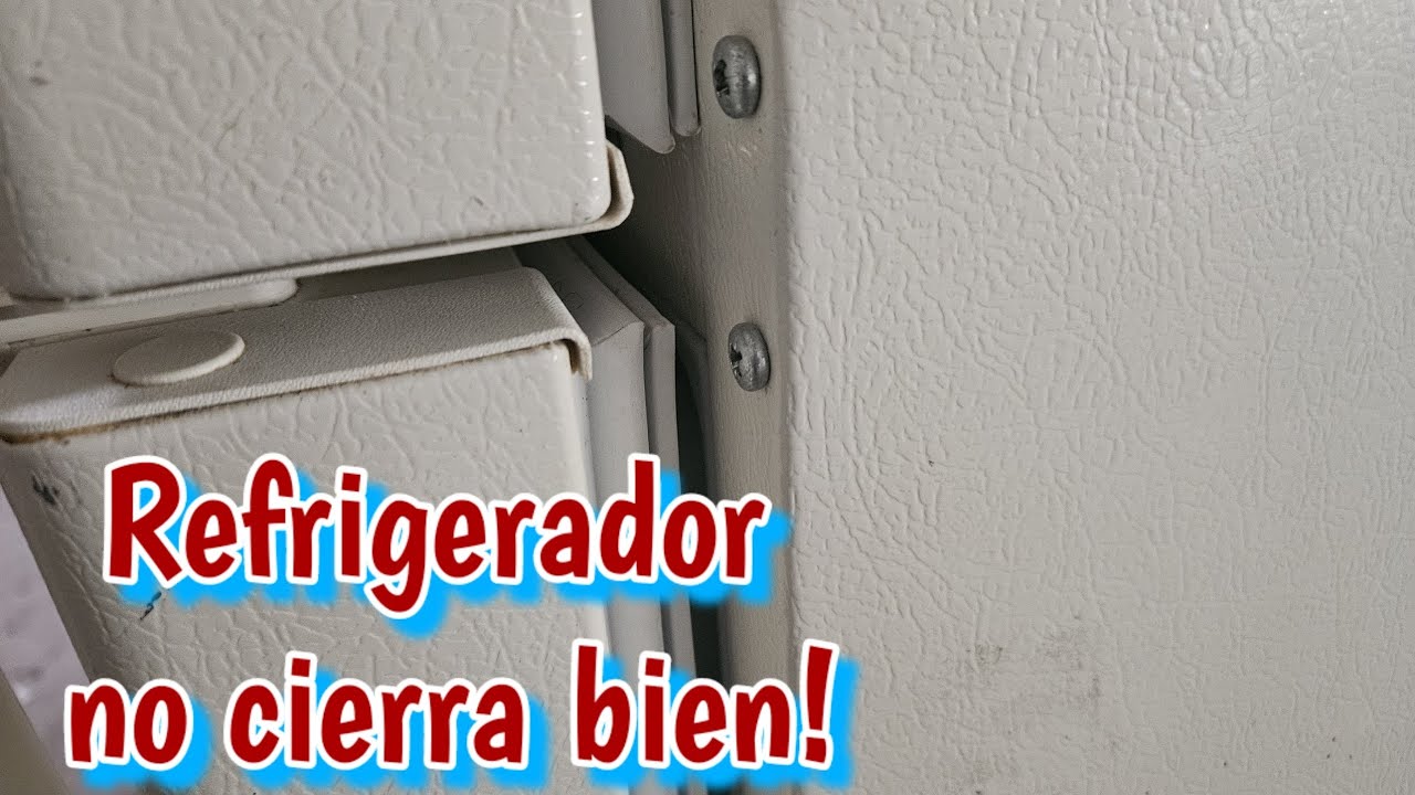 Puerta de refrigerador no cierra bien. #pepegomez #refrigerador #reparacionesdehogar