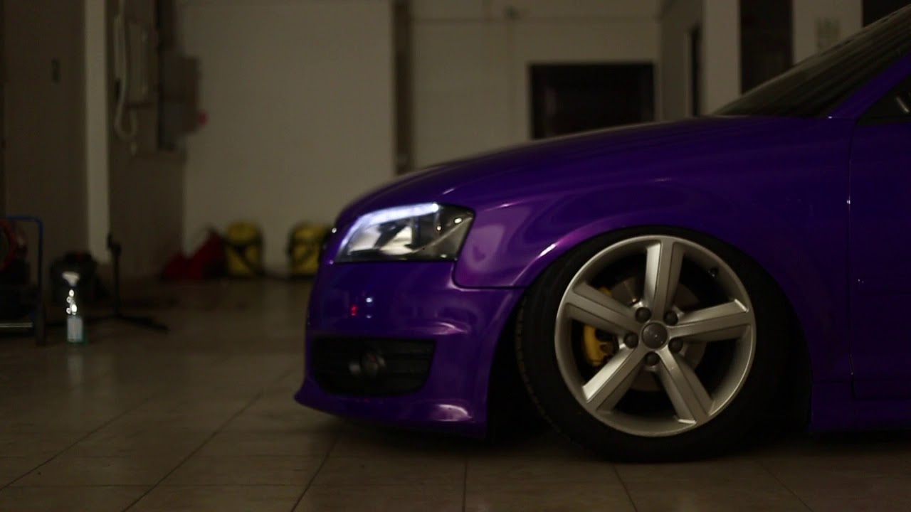 Audi A3 Full Wrap 3m Wrap Series 1080 Plum Explosion