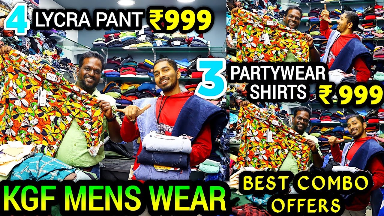 😳💥4 LYCRA PANTS ₹999 | 3 SHIRTS ₹999 | KGF MENS WEAR | BEST OFFER | RANI'S VLOGS