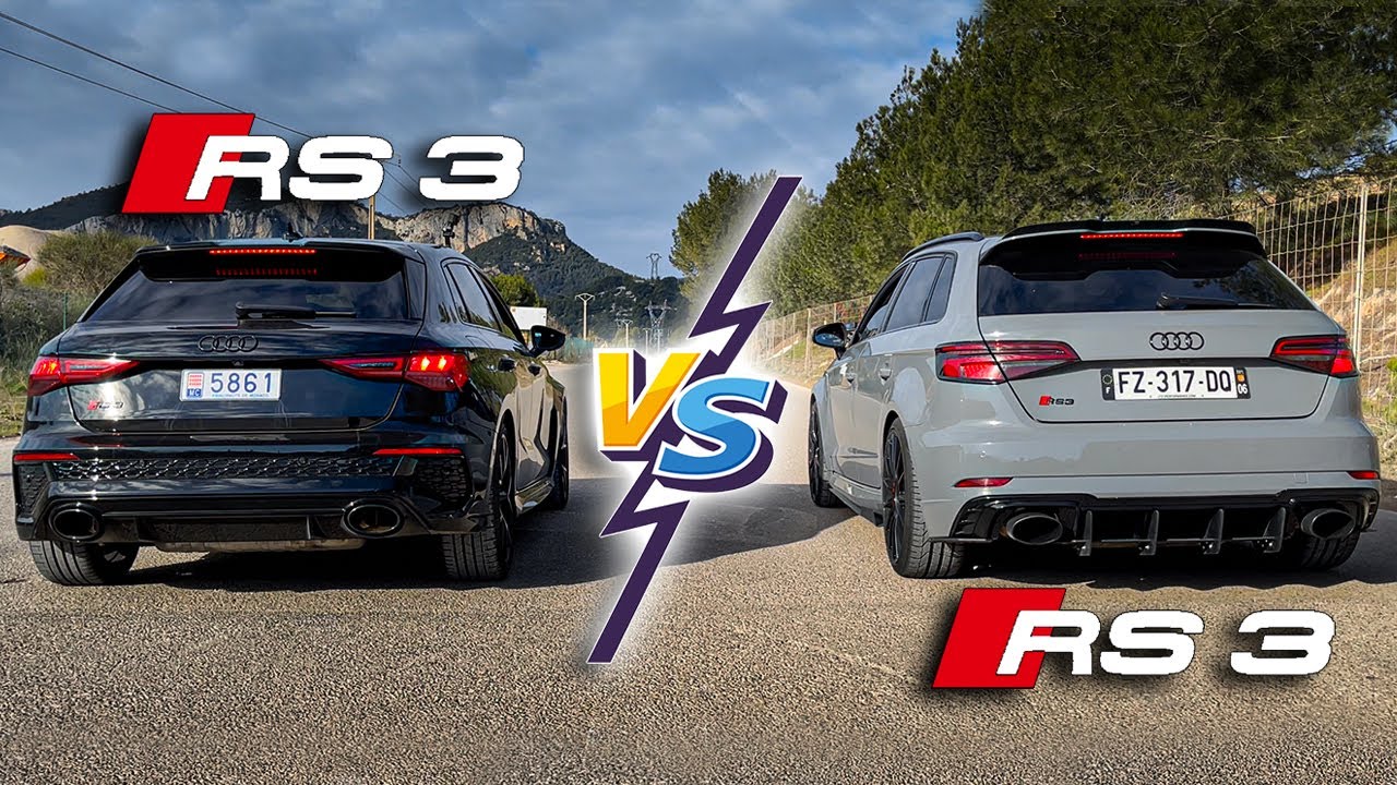 NOUVELLE AUDI RS3 VS ANCIENNE RS3 ! 😱 DRAG RACE