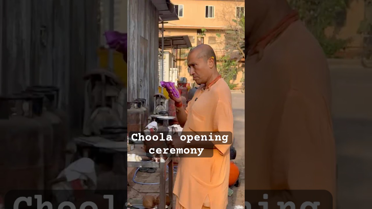 Choola  opening ceremony at ISKCON GEV Mega Kitchen #megakitchen #gaurangdas #iskcongev