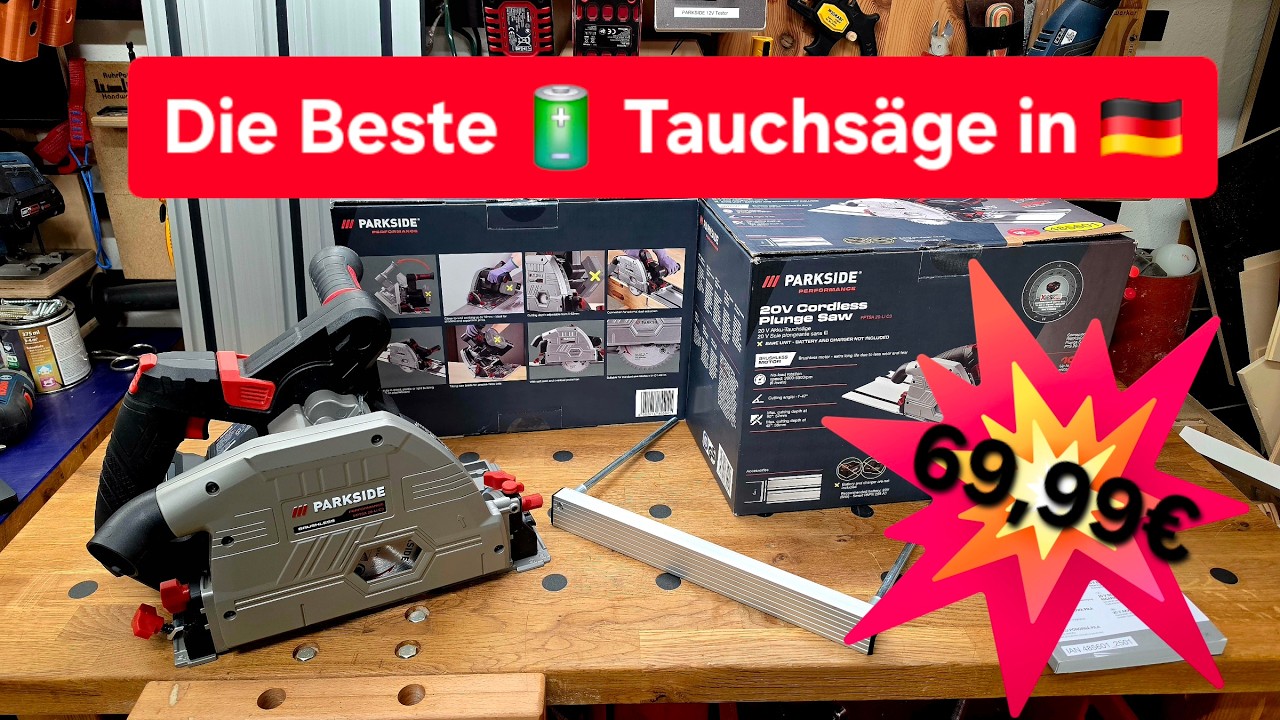 Die Beste Akku-Tauchs&auml;ge! PARKSIDE PERFORMANCE - PPTSA 20-Li C3 - TEST