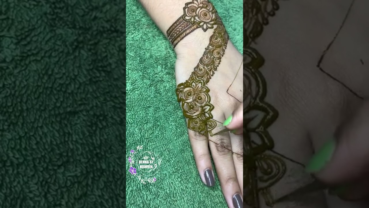 Crisscross intricate Party Henna