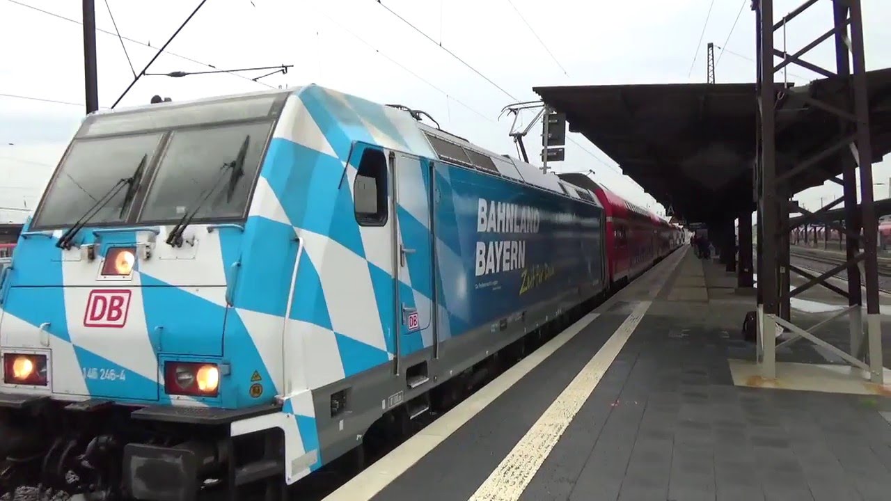 [Scheibenwischer] DB Regio Bayern 146 246-4 (Bahnland Bayern) mit Dosto Wagen in Hanau