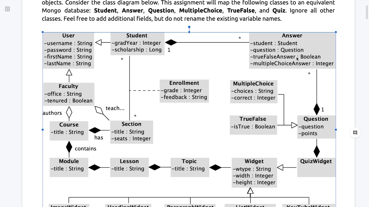 MongoDB assignment review cs5200 sp20 12102