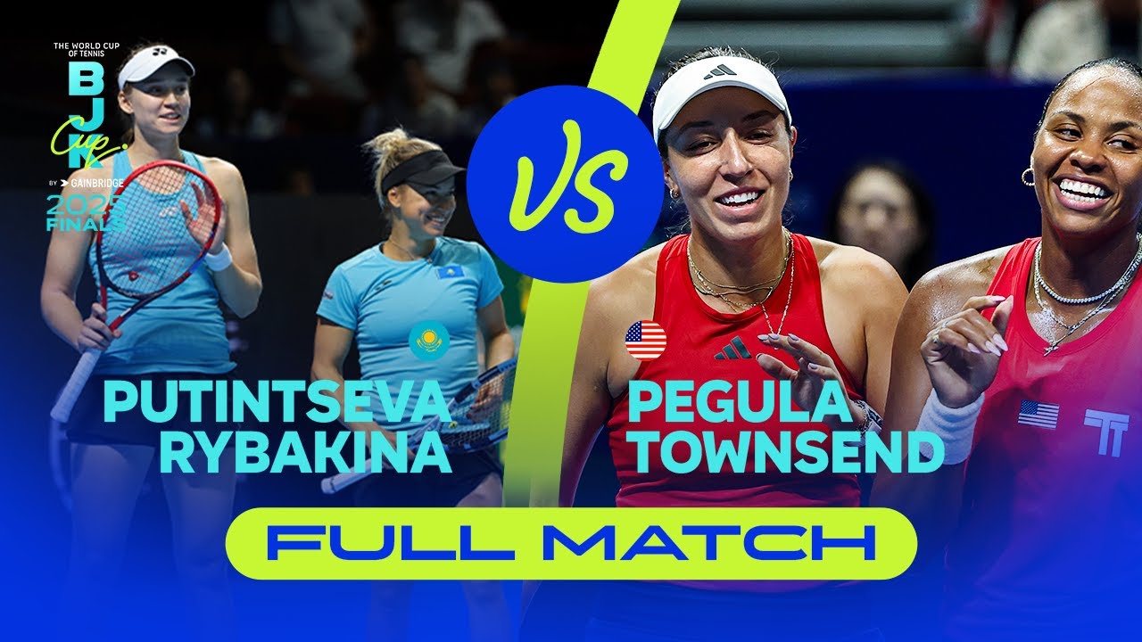Putintseva/Rybakina (KAZ) v Pegula/Townsend (USA) | 2025 Billie Jean King Cup Finals | FULL MATCH