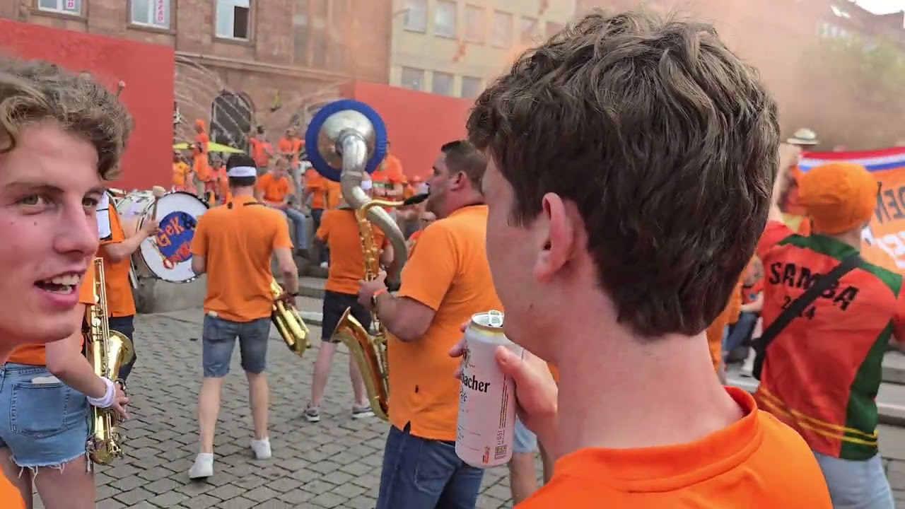 Dortmund Host City - Niederlande Fans in der Dortmunder City. EM 2024