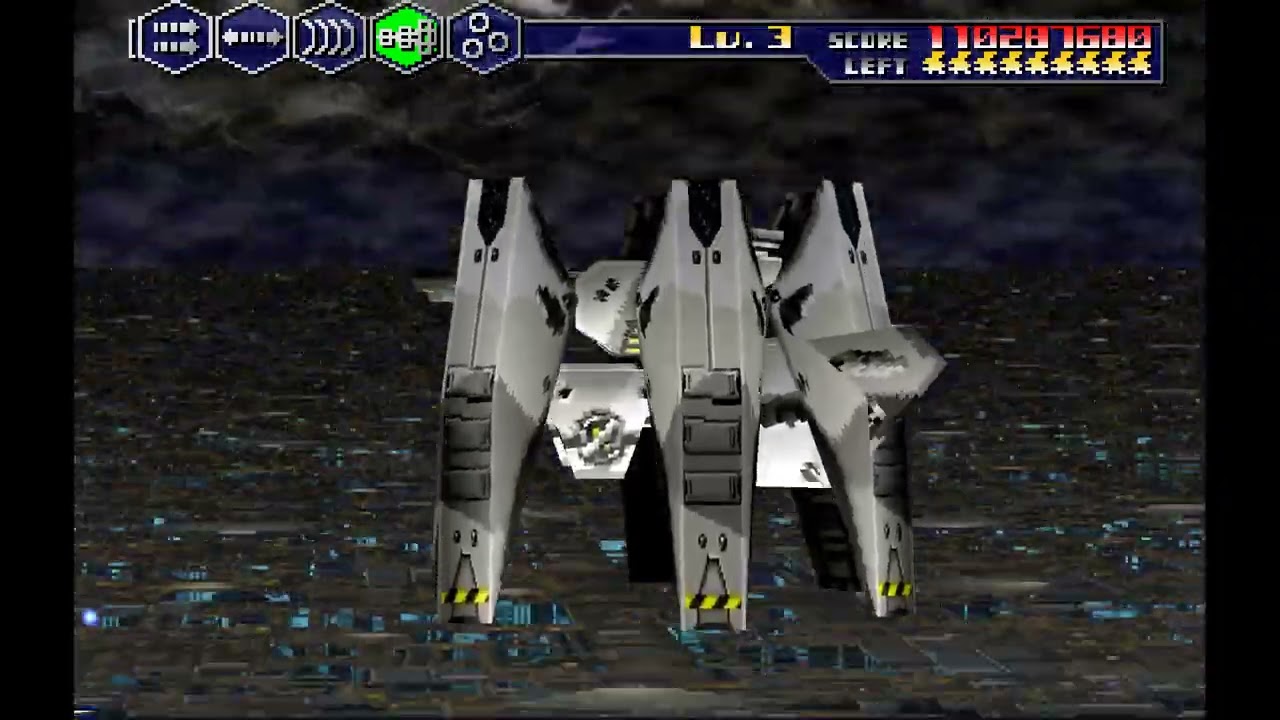 Thunder Force V (Sega Saturn) hard Difficulty Walkthrough 1080p hd upscaled