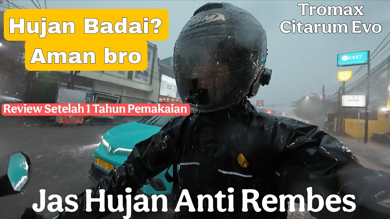 Rekomendasi Jas Hujan Untuk Touring dan Harian | Anti Rembes dan Bocor | Jas Hujan Tromax