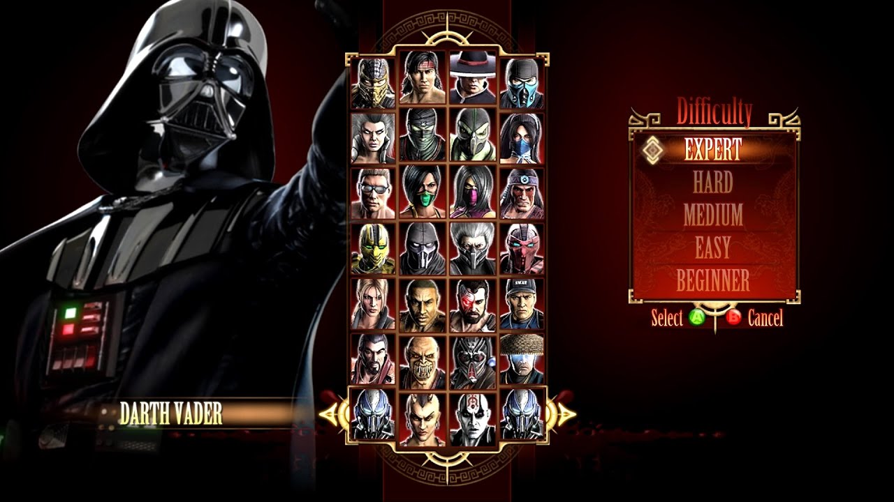 Mortal Kombat 9 - DARTH VADER MOD - Expert Arcade Ladder - Gameplay @ (1080p) - 60ᶠᵖˢ ✔
