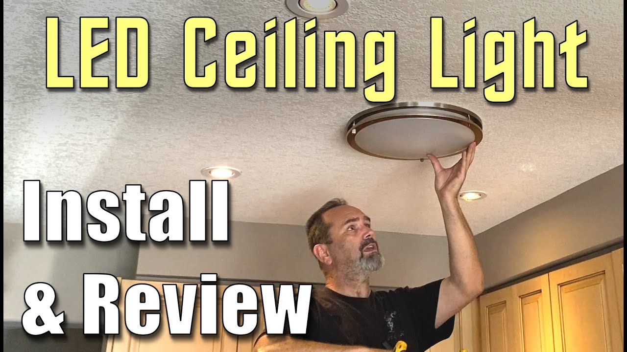 LED Kitchen Ceiling Light Install And Review