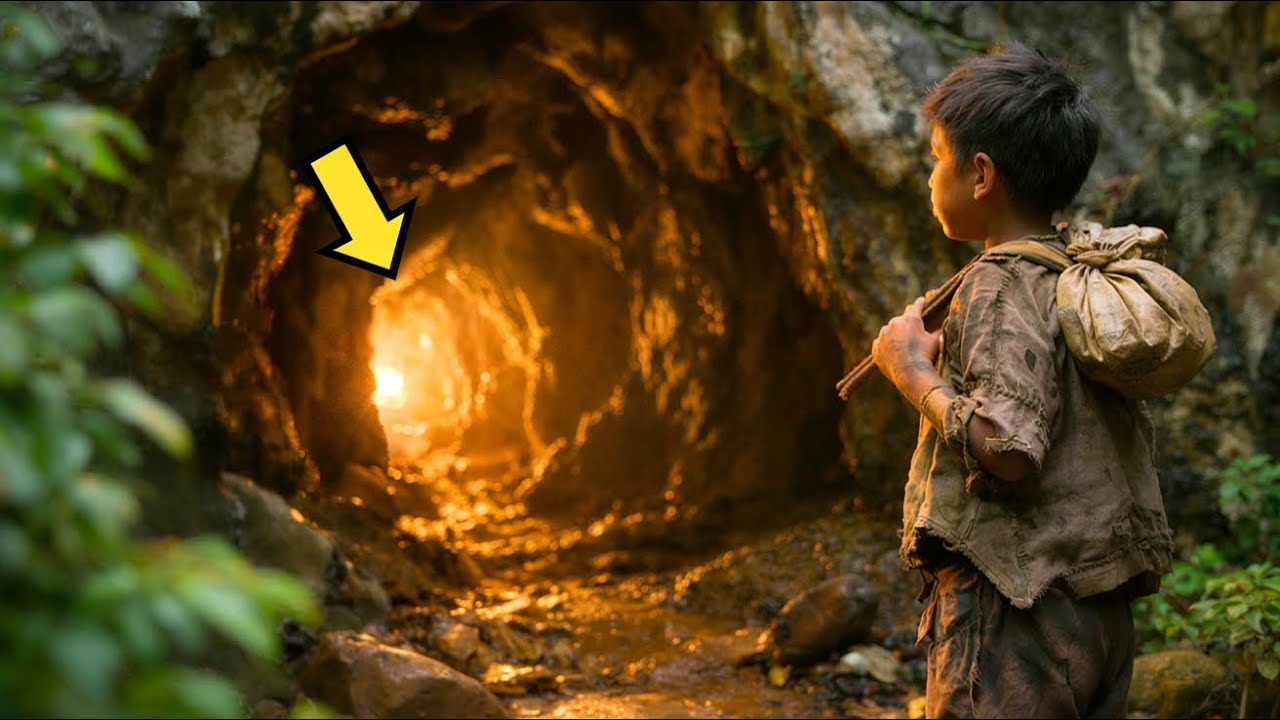 ABANDONADO PELA MÃE, ELE ENCONTRA UMA CAVERNA NA FLORESTA… MAS ALGO LA MUDA TUDO