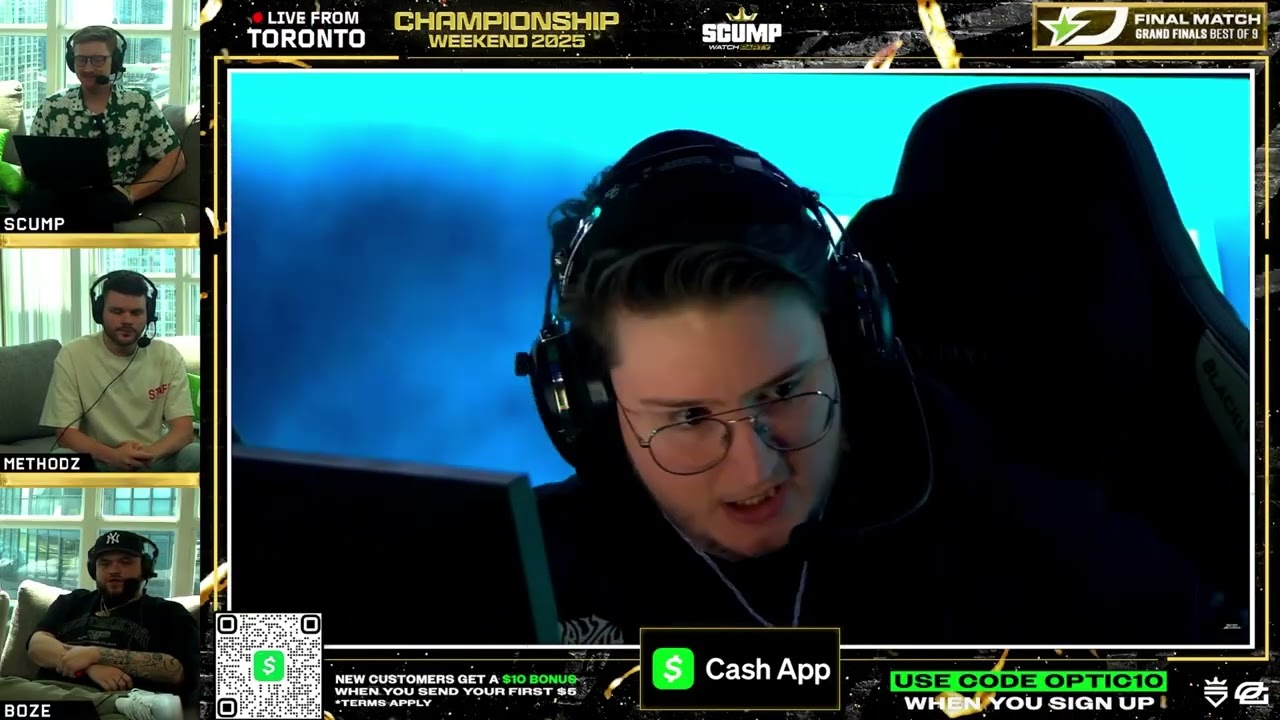 Scump and Methodz React to OpTic Winning Call of Duty Champs (FULL MATCH)