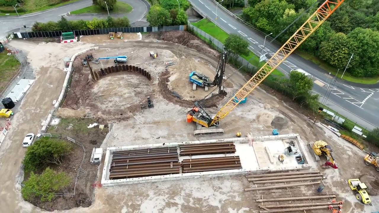 Temporary Sheet Pile Cofferdams for Chorley WwTW