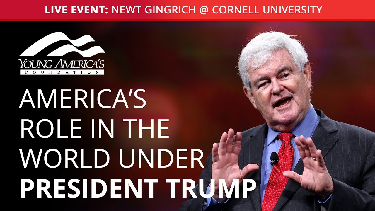 Newt Gingrich LIVE at Cornell University