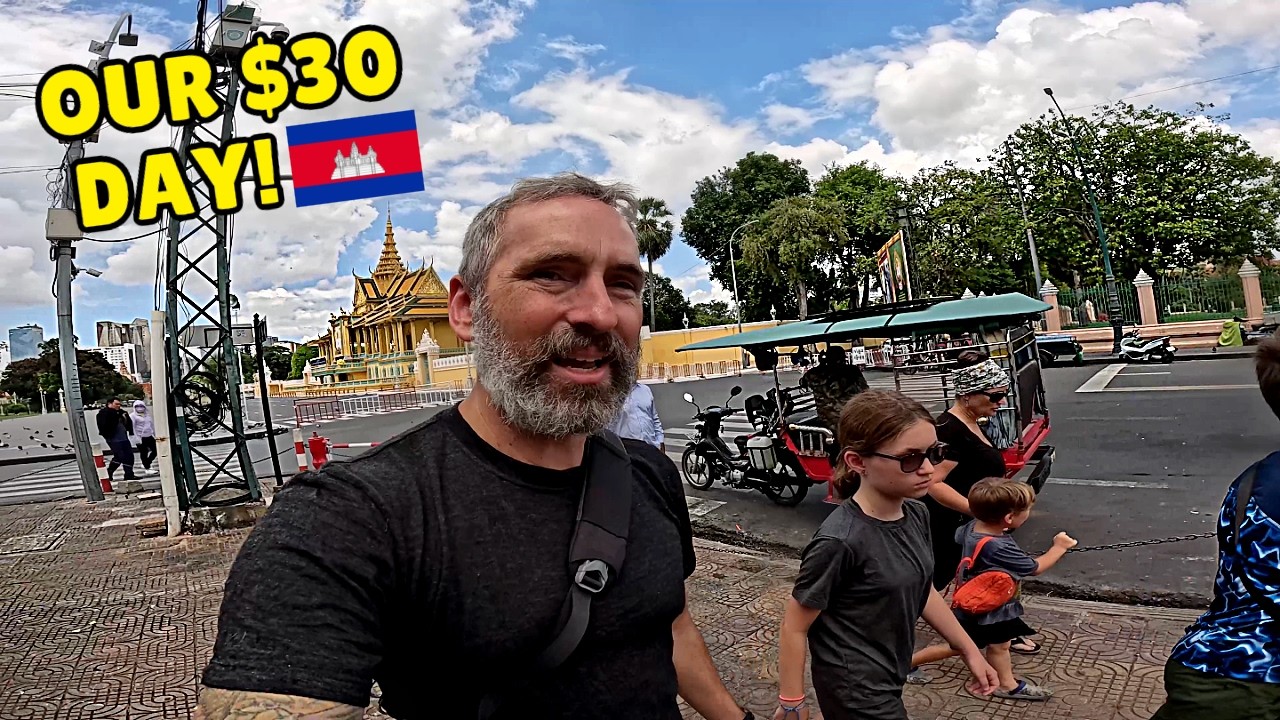 $30 Day in Phnom Penh 🇰🇭 | Noodles, Pigeons & River Cruise!