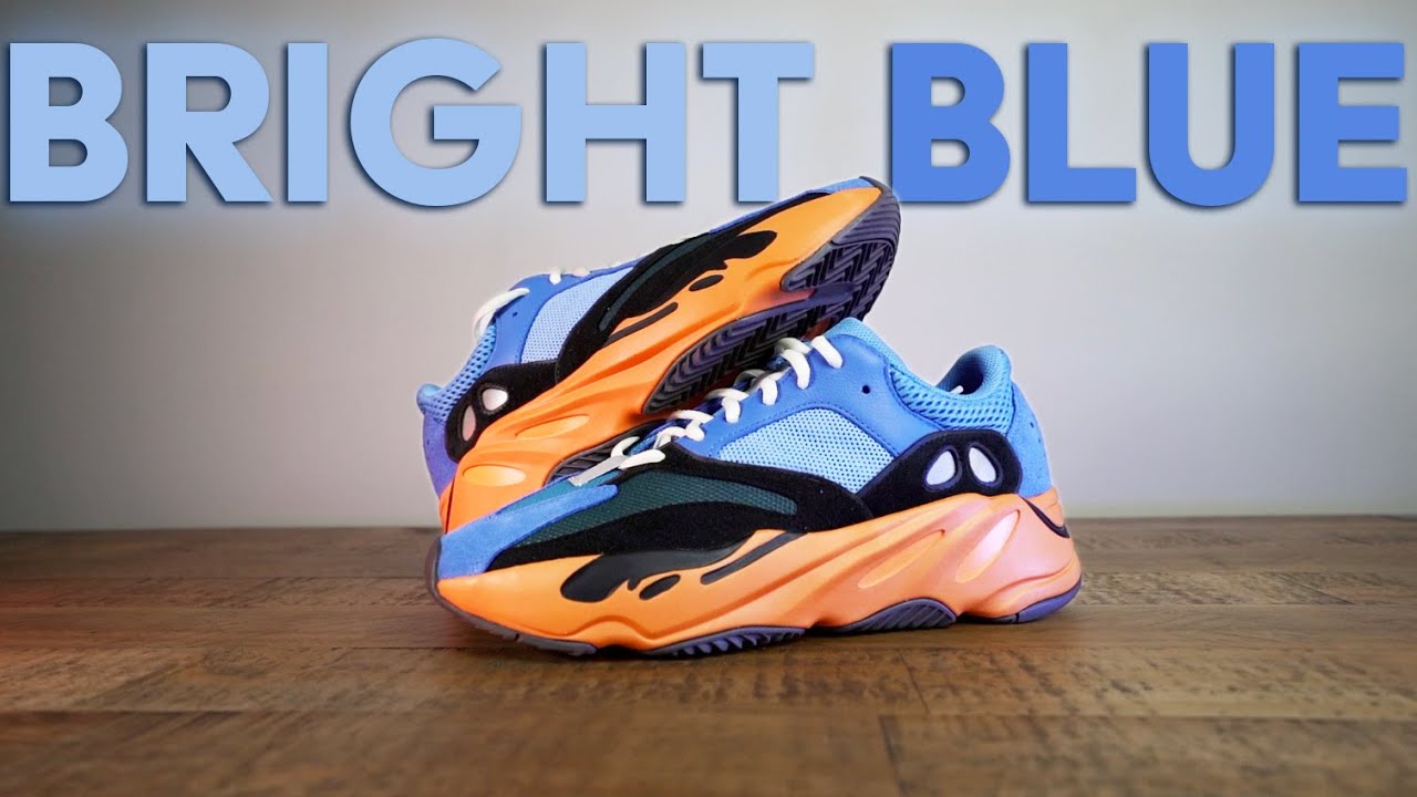 YEEZY 700 BRIGHT BLUE Review, On Foot 🔵 🟠 - ARE THESE TOO BRIGHT?