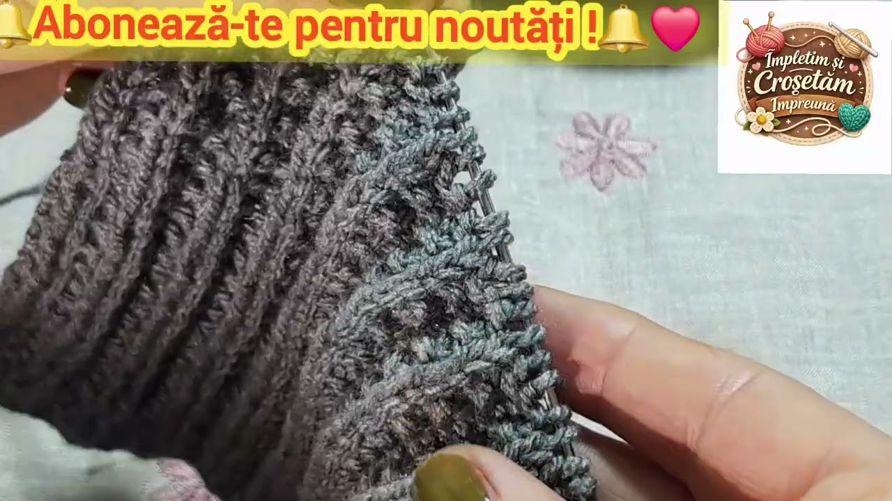 Tricot manual  Abonează-te pentru noutăți! #impletituri 