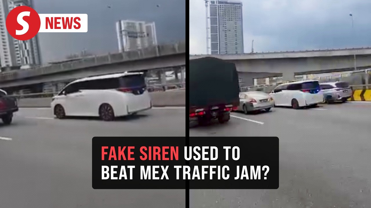 Cops tracking down driver allegedly using fake siren, blue lights to beat traffic
