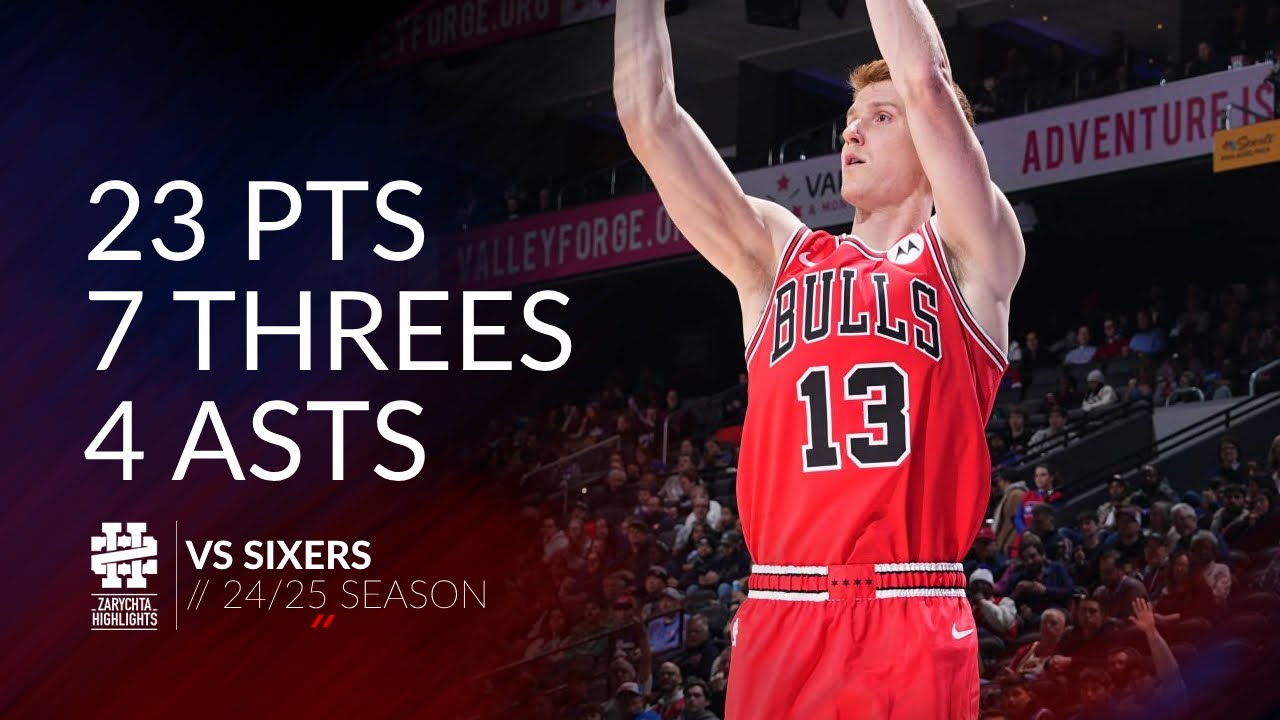Kevin Huerter 23 pts 7 threes 4 asts vs Sixers 24/25 season
