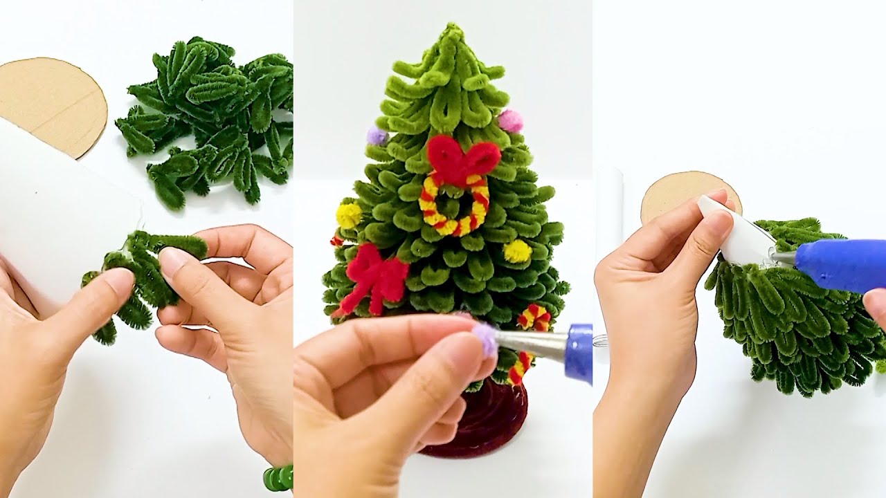 How to make Christmas tree with pipe cleaner
