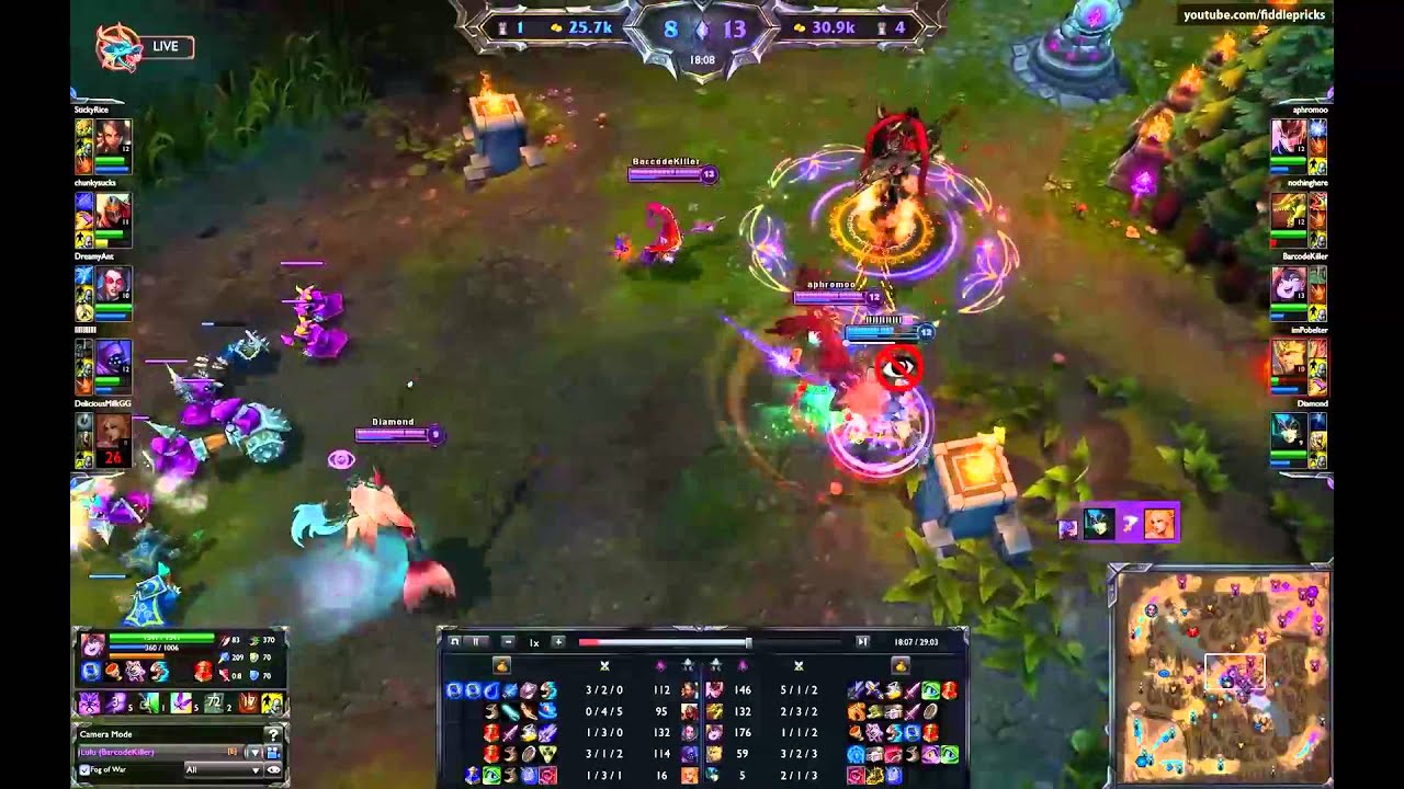 SKT Faker (Barcodekiller)- Lulu vs Nidalee (Challenger I)