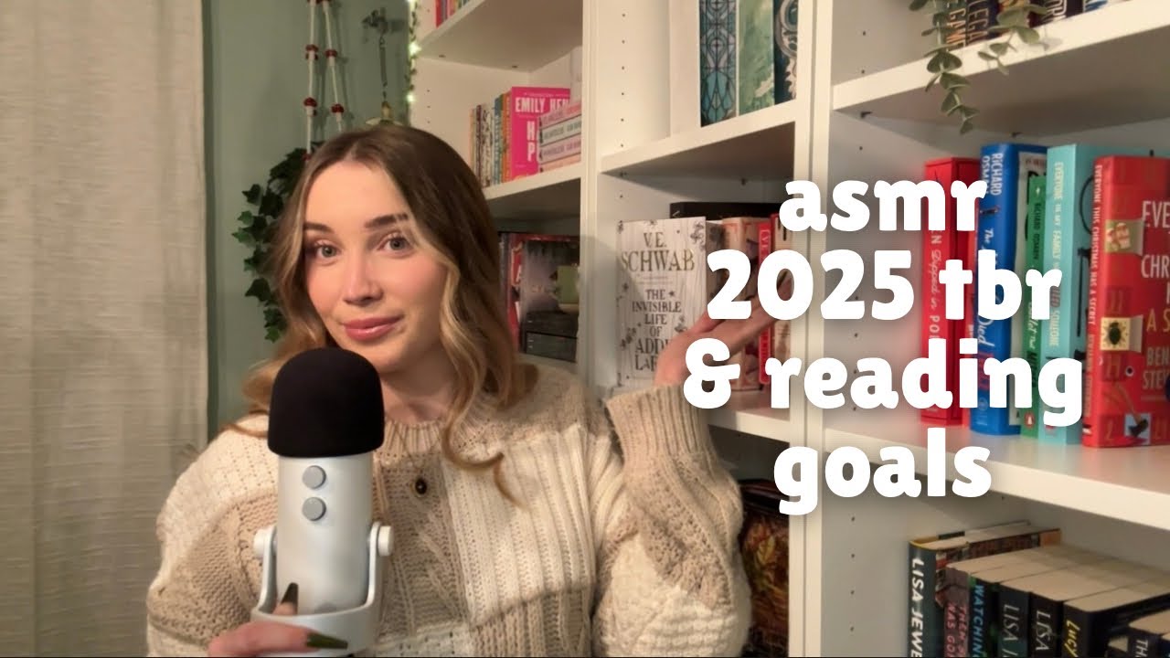 ASMR Мои цели по чтению и читательские цели на 2025 год (близкие, уютные шепоты)