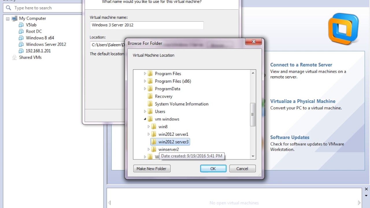 vmware installation in Urdu