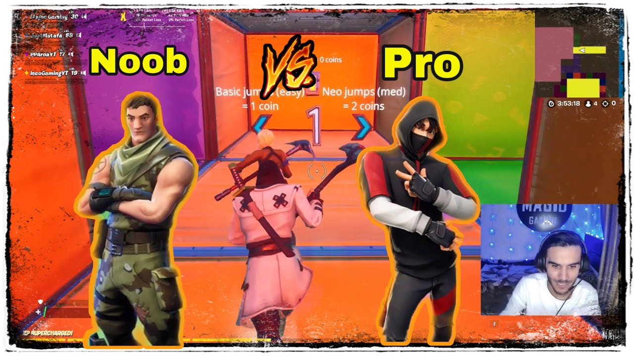 Associate Race (NOOB vs PRO) How Much Coin We can get?🏃🏼‍♂️| سباق نوب ضد محترف || Fortnite