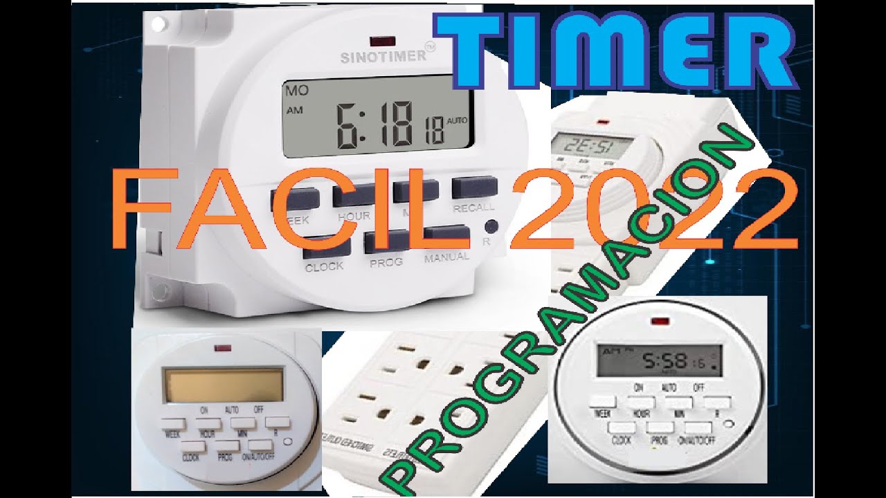 Como programar temporizador configurar Timer encendido apagado temporizado programable