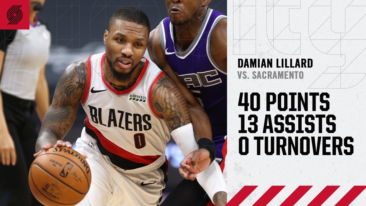 Damian Lillard (40 PTS, 13 AST) Highlights | Trail Blazers vs. Kings | January 13, 2021