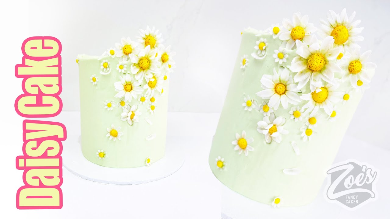 Flower Paste Daisy Buttercream Cake, Spring Ready